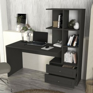 meg-GP042-0368,2-2 ΓΡΑΦΕΙΟ ΕΡΓΑΣΙΑΣ MANTRA MEGAPAP ΧΡΩΜΑ ΑΝΘΡΑΚΙ 150X60X152ΕΚ.