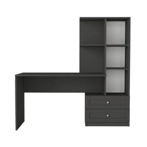 meg-GP042-0368,2-5 ΓΡΑΦΕΙΟ ΕΡΓΑΣΙΑΣ MANTRA MEGAPAP ΧΡΩΜΑ ΑΝΘΡΑΚΙ 150X60X152ΕΚ.