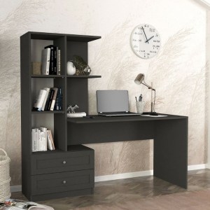 meg-GP042-0369,2-1 ΓΡΑΦΕΙΟ ΕΡΓΑΣΙΑΣ MANTRA MEGAPAP ΧΡΩΜΑ ΑΝΘΡΑΚΙ 150X60X152ΕΚ.