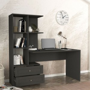 meg-GP042-0369,2-2 ΓΡΑΦΕΙΟ ΕΡΓΑΣΙΑΣ MANTRA MEGAPAP ΧΡΩΜΑ ΑΝΘΡΑΚΙ 150X60X152ΕΚ.