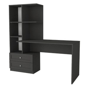 meg-GP042-0369,2-5 ΓΡΑΦΕΙΟ ΕΡΓΑΣΙΑΣ MANTRA MEGAPAP ΧΡΩΜΑ ΑΝΘΡΑΚΙ 150X60X152ΕΚ.