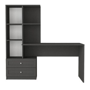 meg-GP042-0369,2-6 ΓΡΑΦΕΙΟ ΕΡΓΑΣΙΑΣ MANTRA MEGAPAP ΧΡΩΜΑ ΑΝΘΡΑΚΙ 150X60X152ΕΚ.