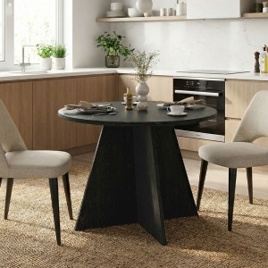 meg-GP042-0370,3-0 ΤΡΑΠΕΖΙ TAILOR MEGAPAP ΧΡΩΜΑ SENCRON BLACK Ø100X75,7ΕΚ.