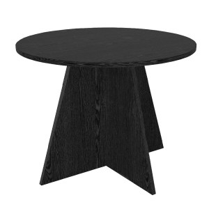 meg-GP042-0370,3-5 ΤΡΑΠΕΖΙ TAILOR MEGAPAP ΧΡΩΜΑ SENCRON BLACK Ø100X75,7ΕΚ.