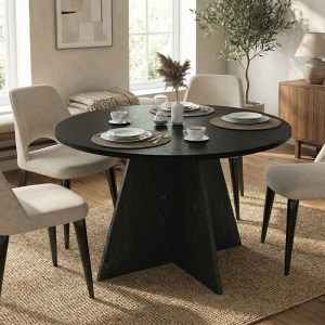 meg-GP042-0371,3-0 ΤΡΑΠΕΖΙ TAILOR MEGAPAP ΧΡΩΜΑ SENCRON BLACK Ø120X75,7ΕΚ.