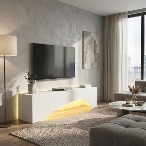 meg-GP042-0373,2-4 ΕΠΙΠΛΟ ΤΗΛΕΟΡΑΣΗΣ MARA MEGAPAP ΜΕ LED ΧΡΩΜΑ ΛΕΥΚΟ 150X31,4X40ΕΚ.