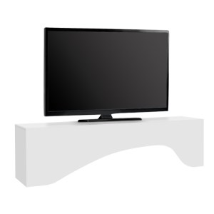 meg-GP042-0373,2-8 ΕΠΙΠΛΟ ΤΗΛΕΟΡΑΣΗΣ MARA MEGAPAP ΜΕ LED ΧΡΩΜΑ ΛΕΥΚΟ 150X31,4X40ΕΚ.