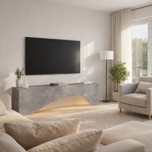 meg-GP042-0373,5-2 ΕΠΙΠΛΟ ΤΗΛΕΟΡΑΣΗΣ MARA MEGAPAP ΜΕ LED ΧΡΩΜΑ ΓΚΡΙ ΣΚΥΡΟΔΕΜΑΤΟΣ 150X31,4X40ΕΚ.