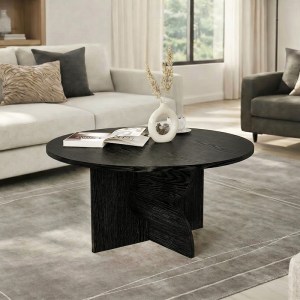 meg-GP042-0374,3-2 ΤΡΑΠΕΖΑΚΙ ΣΑΛΟΝΙΟΥ MARA MEGAPAP ΧΡΩΜΑ SENCRON BLACK Ø75X36,8ΕΚ.