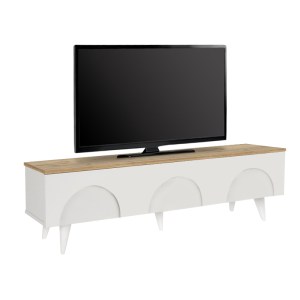 meg-GP042-0376,1-4 ΕΠΙΠΛΟ ΤΗΛΕΟΡΑΣΗΣ BONO MEGAPAP ΧΡΩΜΑ ΛΕΥΚΟ - SEPET OAK 150X32,3X42,1ΕΚ.