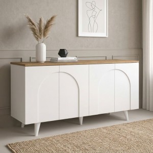 meg-GP042-0377,1-0 ΜΠΟΥΦΕΣ BONO MEGAPAP ΧΡΩΜΑ ΛΕΥΚΟ - SEPET OAK 150X45X74,6ΕΚ.