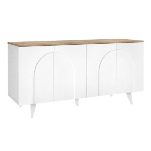 meg-GP042-0377,1-4 ΜΠΟΥΦΕΣ BONO MEGAPAP ΧΡΩΜΑ ΛΕΥΚΟ - SEPET OAK 150X45X74,6ΕΚ.