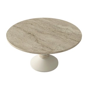meg-GP042-0378,1-4 ΤΡΑΠΕΖΑΚΙ ΣΑΛΟΝΙΟΥ LEPPER MEGAPAP ΧΡΩΜΑ TRAVERTINE - SANDSTONE Ø75X39,8ΕΚ.