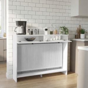 meg-GP042-0382,1-1 ΚΟΝΣΟΛΑ - ΚΑΛΥΜΜΑ ΚΑΛΟΡΙΦΕΡ OPELYA MEGAPAP ΧΡΩΜΑ ΛΕΥΚΟ 130X31,4X100ΕΚ.
