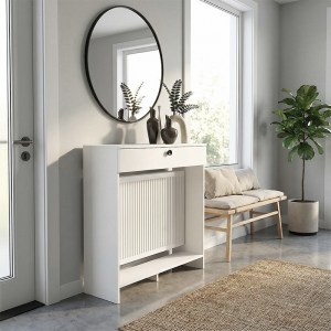 meg-GP042-0383,1-4 ΚΟΝΣΟΛΑ - ΚΑΛΥΜΜΑ ΚΑΛΟΡΙΦΕΡ OPELYA MEGAPAP ΧΡΩΜΑ ΛΕΥΚΟ 90X31,4X100ΕΚ.