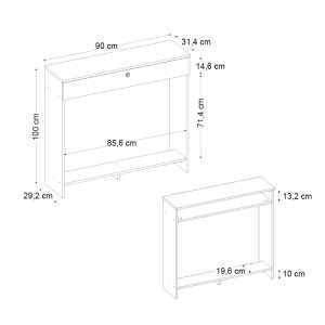 meg-GP042-0383,1-7 ΚΟΝΣΟΛΑ - ΚΑΛΥΜΜΑ ΚΑΛΟΡΙΦΕΡ OPELYA MEGAPAP ΧΡΩΜΑ ΛΕΥΚΟ 90X31,4X100ΕΚ.