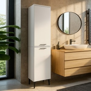 meg-GP042-0389,1-3 ΝΤΟΥΛΑΠΙ ΜΕ ΚΑΛΑΘΙ ΑΠΛΥΤΩΝ SINGA MEGAPAP ΧΡΩΜΑ ΛΕΥΚΟ 45X40X180ΕΚ.