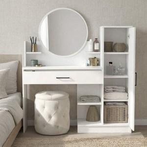 meg-GP042-0392,1-3 ΤΟΥΑΛΕΤΑ ΜΕ ΚΑΘΡΕΠΤΗ ANDERA MEGAPAP ΧΡΩΜΑ ΛΕΥΚΟ 123,9X35X144,4ΕΚ.