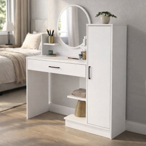 meg-GP042-0392,1-4 ΤΟΥΑΛΕΤΑ ΜΕ ΚΑΘΡΕΠΤΗ ANDERA MEGAPAP ΧΡΩΜΑ ΛΕΥΚΟ 123,9X35X144,4ΕΚ.