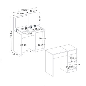 meg-GP042-0393,1-9 ΤΟΥΑΛΕΤΑ ΜΕ ΚΑΘΡΕΠΤΗ HUMA MEGAPAP ΧΡΩΜΑ ΛΕΥΚΟ 90X45X118,2ΕΚ.