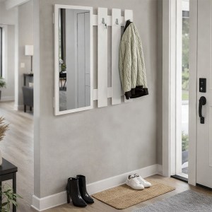 meg-GP042-0395,1-2 ΚΡΕΜΑΣΤΡΑ ΤΟΙΧΟΥ ΜΕ ΚΑΘΡΕΠΤΗ FOLIN MEGAPAP ΧΡΩΜΑ ΛΕΥΚΟ 90X4X90ΕΚ.