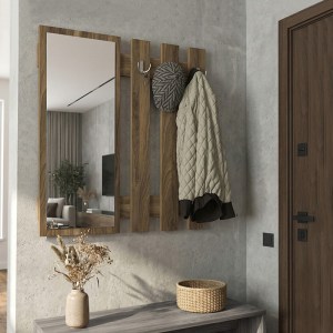 meg-GP042-0395,3-0 ΚΡΕΜΑΣΤΡΑ ΤΟΙΧΟΥ ΜΕ ΚΑΘΡΕΠΤΗ FOLIN MEGAPAP ΧΡΩΜΑ ΚΑΡΥΔΙ 90X4X90ΕΚ.