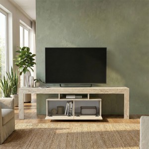 meg-GP042-0396,1-3 ΕΠΙΠΛΟ ΤΗΛΕΟΡΑΣΗΣ WOODRA MEGAPAP ΧΡΩΜΑ TRAVERTINE 180X31,3X50,2ΕΚ.