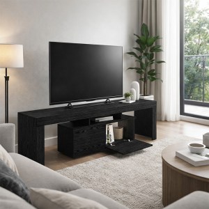 meg-GP042-0396,2-1 ΕΠΙΠΛΟ ΤΗΛΕΟΡΑΣΗΣ WOODRA MEGAPAP ΧΡΩΜΑ SENCRON BLACK 180X31,3X50,2ΕΚ.