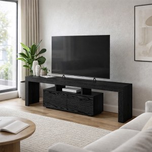 meg-GP042-0396,2-4 ΕΠΙΠΛΟ ΤΗΛΕΟΡΑΣΗΣ WOODRA MEGAPAP ΧΡΩΜΑ SENCRON BLACK 180X31,3X50,2ΕΚ.