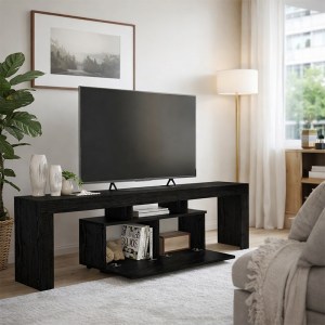 meg-GP042-0396,2-5 ΕΠΙΠΛΟ ΤΗΛΕΟΡΑΣΗΣ WOODRA MEGAPAP ΧΡΩΜΑ SENCRON BLACK 180X31,3X50,2ΕΚ.