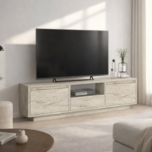 meg-GP042-0397,1-0 ΕΠΙΠΛΟ ΤΗΛΕΟΡΑΣΗΣ LUMBERA MEGAPAP ΧΡΩΜΑ TRAVERTINE 160X29,5X42ΕΚ.