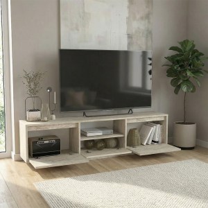 meg-GP042-0397,1-1 ΕΠΙΠΛΟ ΤΗΛΕΟΡΑΣΗΣ LUMBERA MEGAPAP ΧΡΩΜΑ TRAVERTINE 160X29,5X42ΕΚ.