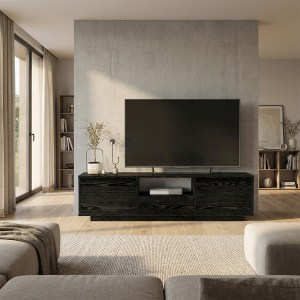 meg-GP042-0397,2-2 ΕΠΙΠΛΟ ΤΗΛΕΟΡΑΣΗΣ LUMBERA MEGAPAP ΧΡΩΜΑ SENCRON BLACK 160X29,5X42ΕΚ.