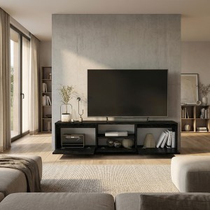 meg-GP042-0397,2-3 ΕΠΙΠΛΟ ΤΗΛΕΟΡΑΣΗΣ LUMBERA MEGAPAP ΧΡΩΜΑ SENCRON BLACK 160X29,5X42ΕΚ.