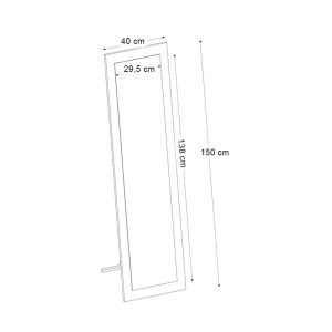 meg-GP042-0399,1-8 ΚΑΘΡΕΠΤΗΣ ΔΑΠΕΔΟΥ - ΤΟΙΧΟΥ LALU ΜEGAPAP ΧΡΩΜΑ ΛΕΥΚΟ 40X150ΕΚ.