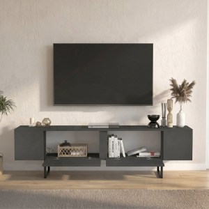meg-GP042-0409,2-1 ΕΠΙΠΛΟ ΤΗΛΕΟΡΑΣΗΣ ORONTES MEGAPAP ΧΡΩΜΑ ΑΝΘΡΑΚΙ 180X29,6X50ΕΚ.