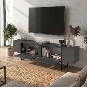 meg-GP042-0409,2-2 ΕΠΙΠΛΟ ΤΗΛΕΟΡΑΣΗΣ ORONTES MEGAPAP ΧΡΩΜΑ ΑΝΘΡΑΚΙ 180X29,6X50ΕΚ.