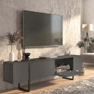 meg-GP042-0409,2-4 ΕΠΙΠΛΟ ΤΗΛΕΟΡΑΣΗΣ ORONTES MEGAPAP ΧΡΩΜΑ ΑΝΘΡΑΚΙ 180X29,6X50ΕΚ.