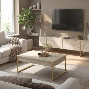 meg-GP042-0411,3-4 ΤΡΑΠΕΖΑΚΙ ΣΑΛΟΝΙΟΥ ORONTES MEGAPAP ΧΡΩΜΑ TRAVERTINE - ΧΡΥΣΟ 90X59,6X40ΕΚ.
