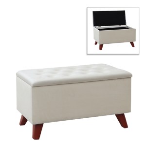 meg-GP043-0101,4-0 ΣΚΑΜΠΩ - ΤΑΜΠΟΥΡΕ LOTUS MEGAPAP ΒΕΛΟΥΔΙΝΟ ΧΡΩΜΑ ΜΠΕΖ 90X40X50ΕΚ.