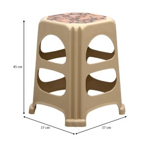 meg-GP046-0009,1-2 ΣΚΑΜΠΩ ΠΟΛΥΠΡΟΠΥΛΕΝΙΟΥ ΣΤΟΙΒΑΖΟΜΕΝΟ DESIA MEGAPAP ΧΡΩΜΑ ΜΠΕΖ 37X37X45ΕΚ.