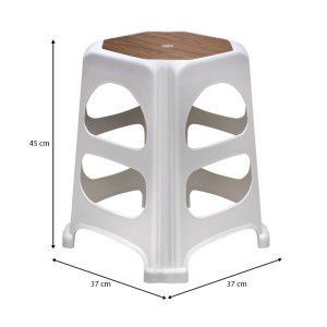 meg-GP046-0009,2-2 ΣΚΑΜΠΩ ΠΟΛΥΠΡΟΠΥΛΕΝΙΟΥ ΣΤΟΙΒΑΖΟΜΕΝΟ DESIA MEGAPAP ΧΡΩΜΑ ΛΕΥΚΟ 37X37X45ΕΚ.