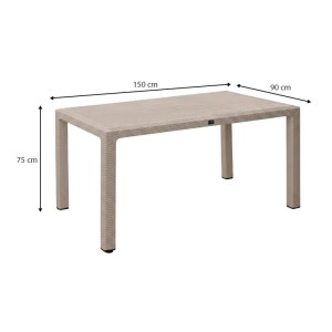 meg-GP046-0013,3-2 ΤΡΑΠΕΖΙ ΠΟΛΥΠΡΟΠΥΛΕΝΙΟΥ KALAN MEGAPAP ΧΡΩΜΑ CAPPUCCINO 150X90X75ΕΚ.