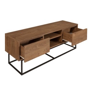 meg-GP052-0013,1-1 ΕΠΙΠΛΟ ΤΗΛΕΟΡΑΣΗΣ AMEDEO MEGAPAP ΑΠΟ ΜΕΛΑΜΙΝΗ ΧΡΩΜΑ ΚΑΡΥΔΙ 140X40X50ΕΚ.
