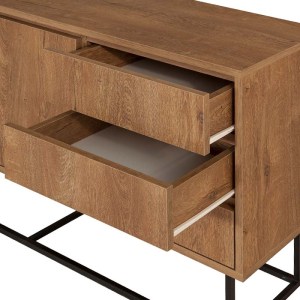 meg-GP052-0018,1-2 ΜΠΟΥΦΕΣ AMEDEO MEGAPAP ΑΠΟ ΜΕΛΑΜΙΝΗ ΧΡΩΜΑ ΚΑΡΥΔΙ 140X36X72ΕΚ.