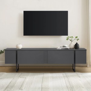 meg-GP052-0117,1-5 ΕΠΙΠΛΟ ΤΗΛΕΟΡΑΣΗΣ LUXE MEGAPAP ΧΡΩΜΑ ΑΝΘΡΑΚΙ 180X30X50ΕΚ.