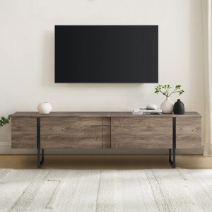meg-GP052-0117,2-4 ΕΠΙΠΛΟ ΤΗΛΕΟΡΑΣΗΣ LUXE MEGAPAP ΧΡΩΜΑ ΚΑΡΥΔΙ 180X30X50ΕΚ.