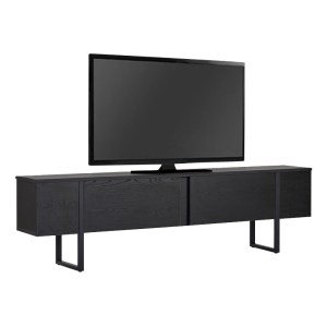 meg-GP052-0117,8-0 ΕΠΙΠΛΟ ΤΗΛΕΟΡΑΣΗΣ LUXE MEGAPAP ΧΡΩΜΑ BLACK WOOD 180X30X50ΕΚ.