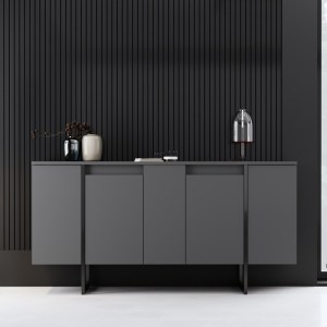meg-GP052-0118,1-1 ΜΠΟΥΦΕΣ LUXE MEGAPAP ΧΡΩΜΑ ΑΝΘΡΑΚΙ 160X35X80ΕΚ.