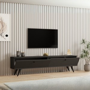 meg-GP052-0135,1-1 ΕΠΙΠΛΟ ΤΗΛΕΟΡΑΣΗΣ PARIS MEGAPAP ΧΡΩΜΑ ΑΝΘΡΑΚΙ 160X25X35ΕΚ.